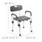 Flash Furniture 14-1/2" L, Plastic, Aluminum, Gray Adjustable Bath Chair DC-HY3520L-GRY-GG - alternate 6
